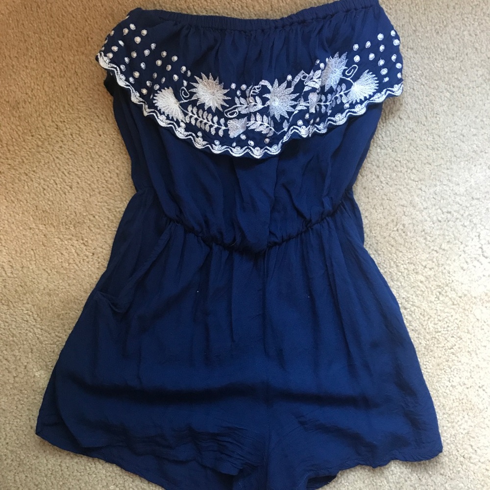 royal blue romper